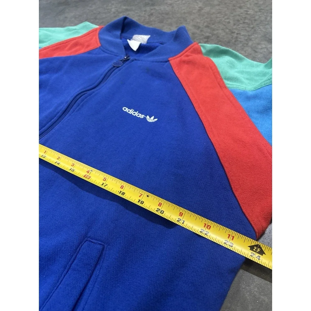 RARE Vintage 80s Adidas Primary Color Block Track Suit Jacket